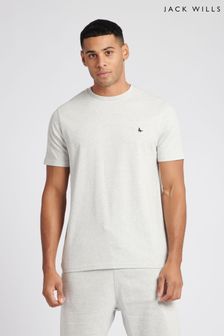 Jack Wills Light Grey Sandford T-Shirt (D76373) | €34