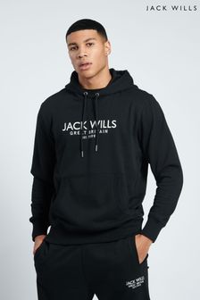 Czarny - Czarna bluza z kapturem Jack Wills Batsford (D76401) | 345 zł