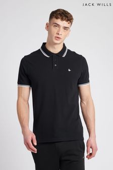 Jack Wills Edgewear Pique Polo Shirt (D76406) | OMR18