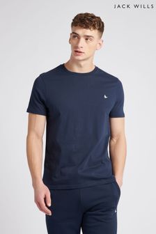 Jack Wills Dark Blue Sandford T-Shirt (D76423) | 124 QAR