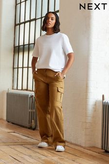 Kamela - Cargo hlače z ravnimi hlačnicami (D76446) | €16