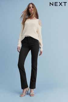 Black Slim Lift And Shape Bootcut Jeans (D76463) | $70
