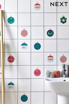 Multi Christmas Bauble Sticker Set (D76679) | €3.50