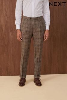 Karirasta moška obleka ozkega kroja: hlače (D76737) | €18
