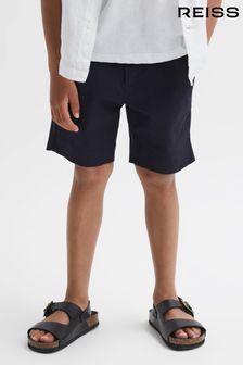 Reiss Navy Wicket Senior Casual Chino Shorts (D76853) | ₪ 203