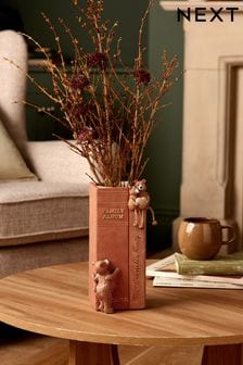 Multi Bertie The Bear Book Flower Vase (D77066) | OMR17