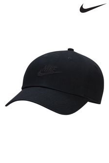 Negru - Șapcă decolorată Nike Club Unstructured Futura (D77140) | 137 LEI