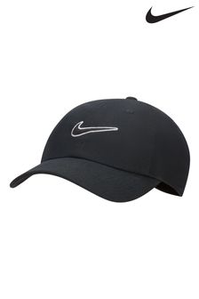 Črna - Nike Club Unstructured Swoosh Cap (D77178) | €23