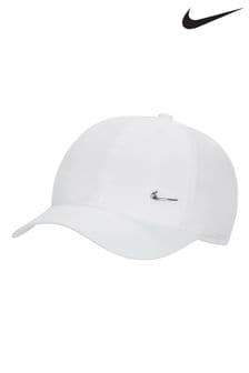 Nike White Dri-FIT Club Kids' Unstructured Metal Swoosh Cap (D77183) | €25
