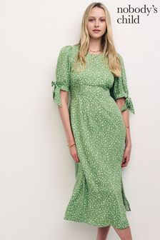 Nobody's Child Green Esme Midi Dress (D77408) | €34