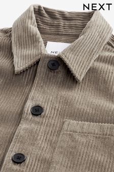 Grau - Hemdjacke aus 100 % Baumwoll-Cord (D77448) | 67 €