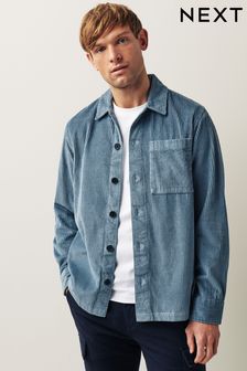 Blau - Hemdjacke aus 100 % Baumwoll-Cord (D77450) | 67 €