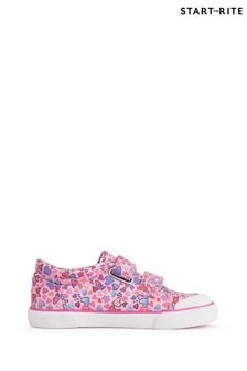 وردي - حذاء رياضي قماش طبعة زهور من Start-rite (D77470) | 179 ر.س