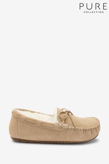 Pure Collection Brown Sheepskin Moccasins (D77492) | €34