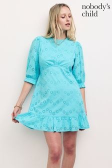 Nobodys Child Blue Serena Mini Dress (D77589) | €43