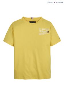 Żółta koszulka Tommy Hilfiger Timeless Tommy (D77645) | 75 zł - 90 zł
