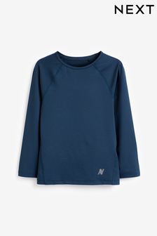 Azul marino - Camiseta interior de manga larga (3-16 años) (D77733) | 14 € - 22 €