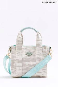Зеленая сумка-тоут для девочек с принтом тай-дай и мраморным принтом River Island (D78011) | €14