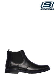 Skechers Black Bregman Morago Mens Boots (D78139) | LEI 561