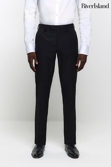 River Island Dark black Skinny Twill Suit: Trousers (D78519) | 54 €