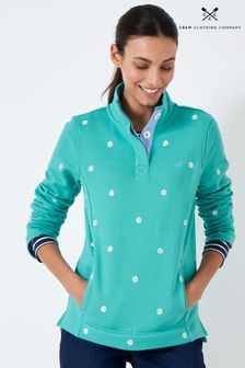 Crew Clothing Company Casual Kapuzensweatshirt aus Baumwolle mit Farbblockdesign, Aquablau (D78529) | 50 €