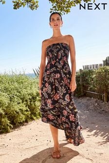 Obleka brez naramnic s cvetličnim potiskom Savannah Miller (D78944) | €21