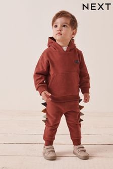 Red Dino Spike Hoody and Jogger Set (3mths-7yrs) (D78956) | ₪ 85 - ₪ 101