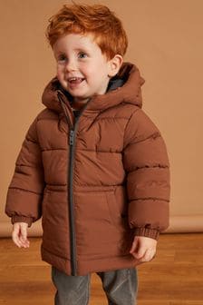 Brown Bear Padded Coat (3mths-7yrs) (D79021) | TRY 506 - TRY 598