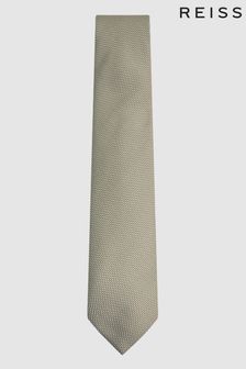 Reiss Soft Sage Ceremony Textured Silk Tie (D79036) | €71