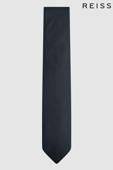 Bleu marine - Cravate en soie texturée Reiss Ceremony (D79038) | €49