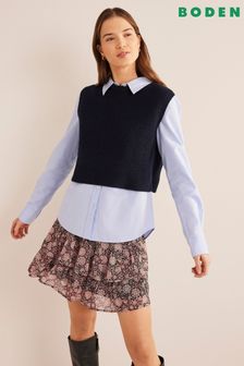 Boden Natural Ruffle Mini Skirt (D79261) | €57