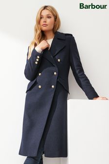 Barbour® Navy Inverraray Double Breasted Wool Coat (D79307) | 252 €