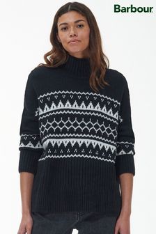 Barbour® Black Chesil Fairisle Pattern Knitted Jumper (D79354) | 73 €