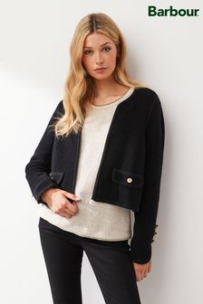 Barbour® Black Loretta Cropped Knitted Blazer (D79358) | 191 €