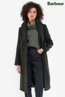 Barbour® Khaki Green Byron Wool Coat (D79401) | 443 €