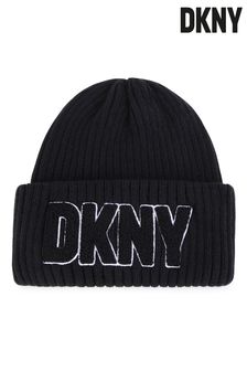 DKNY Knitted Logo Beanie Hat (D79510) | ₪ 193