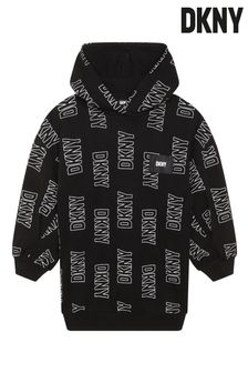 Robe à capuche DKNY noire avec logo (D79518) | €47 - €53