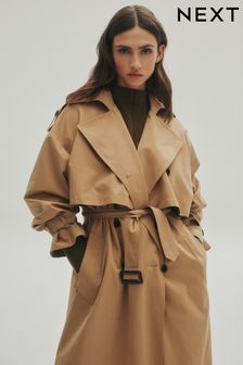 Belted Quilt Lined Showerproof Trench Coat
