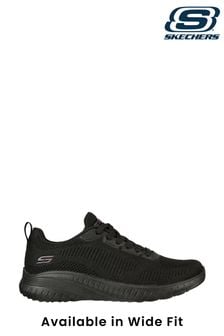 Skechers Black Wide Fit Womens Bobs Squad Chaos Face Off Trainers (D79852) | €39
