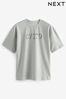 Hellgrau - Strukturiertes T-Shirt (D80295) | 21 €