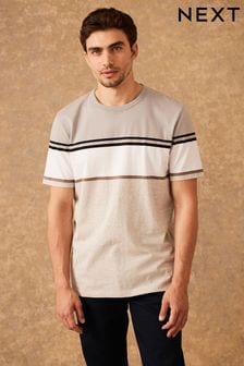 Neutral/Grau meliert - T-Shirt in Blockfarben (D80327) | 16 €