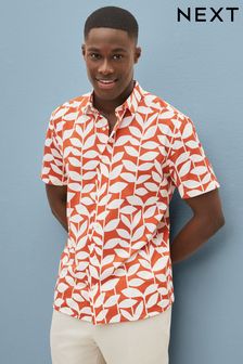 Orange Scion Printed Short Sleeve Shirt (D80449) | 78 zł