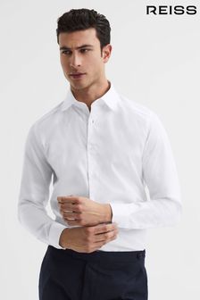 Reiss White Lucia Slim Fit Penny Collar Shirt (D80808) | 118 €