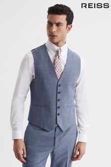 Reiss Soft Blue Wish Slim Fit Waistcoat (D80817) | BGN 473