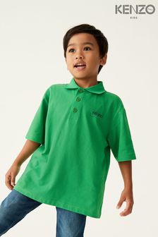 KENZO KIDS Green Logo Poloshirt (D80860) | OMR46 - OMR51