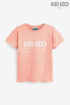 تي شيرت وردي للأطفال بعلامة شعار Kenzo (D80862) | 357 ر.س - 389 ر.س