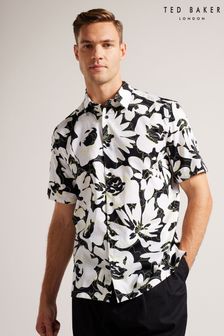Ted Baker Yellow Altun Short Sleeves Floral Print Shirt (D81732) | 114 €