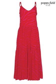 Розовое платье миди свободного кроя Poppy Field Dina (D81747) | €104