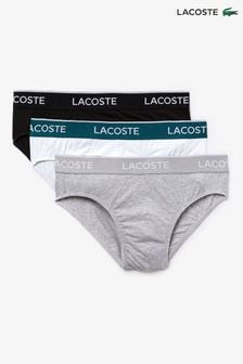 Lacoste Mens Core Essentials Black Briefs 3 Pack (D81981) | OMR20