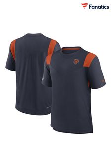 Nike Blue NFL Fanatics Chicago Bears Sideline Dri-FIT Player Short Sleeve Top (D82045) | €58